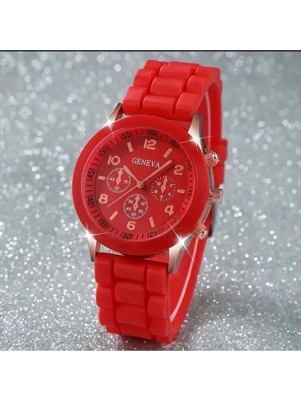 Geneva Women’s Trendy Chic Silicone Watch Comfortable Everyday Minimalist Wear
